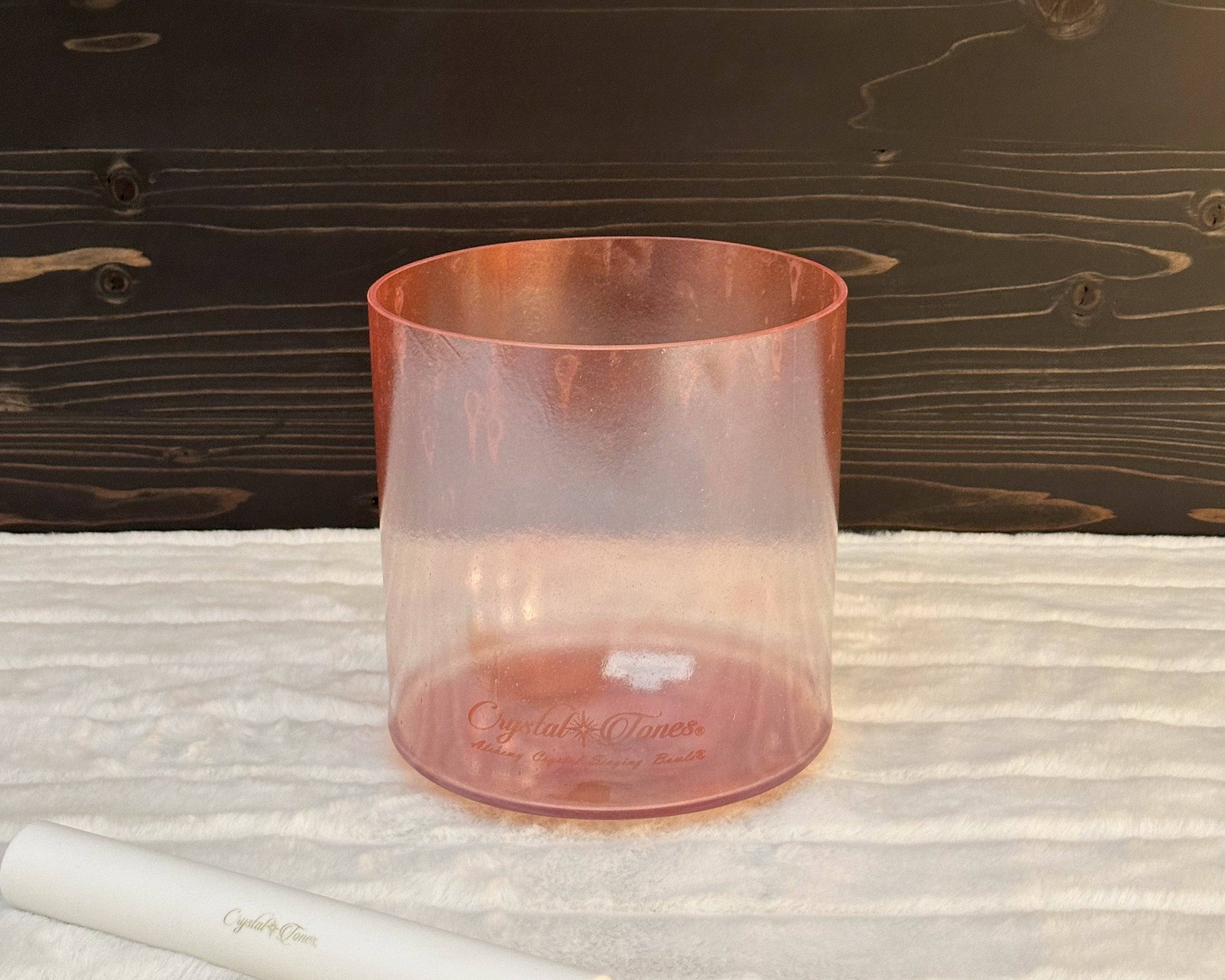 7" C+40 Rose Quartz, Palladium Crystal Tones® Alchemy Singing Bowl