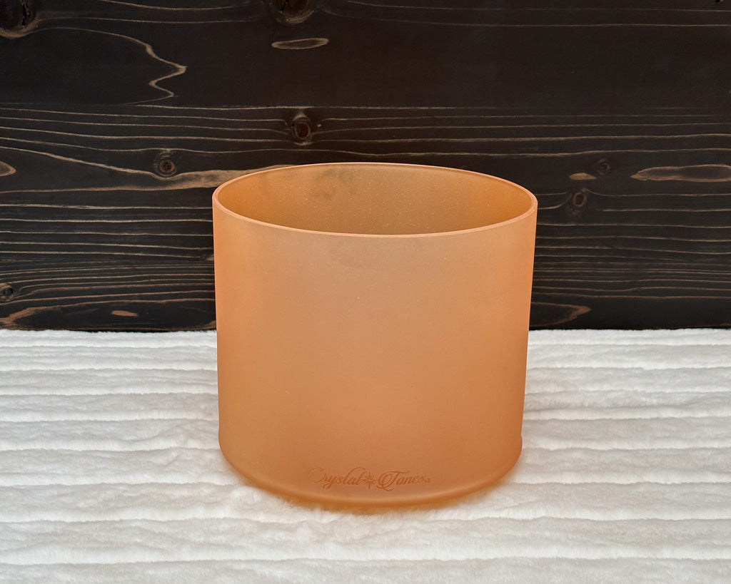 9" A#+45 Grandmother Frosted Crystal Tones® Alchemy Singing Bowl