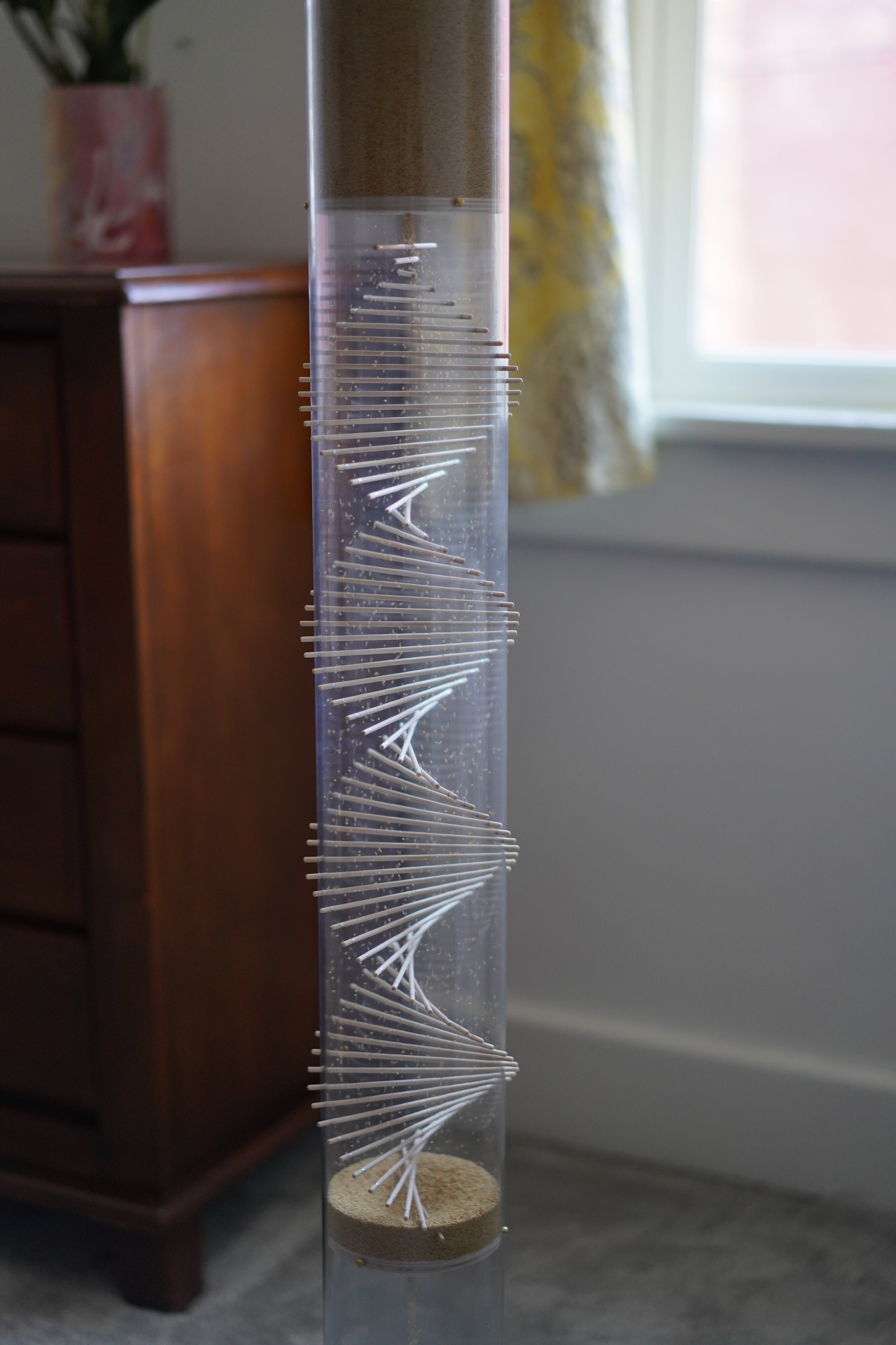 Extra Large Spiral Sounds® Rainstick – Amaranth – Gentle Sound — image 2
