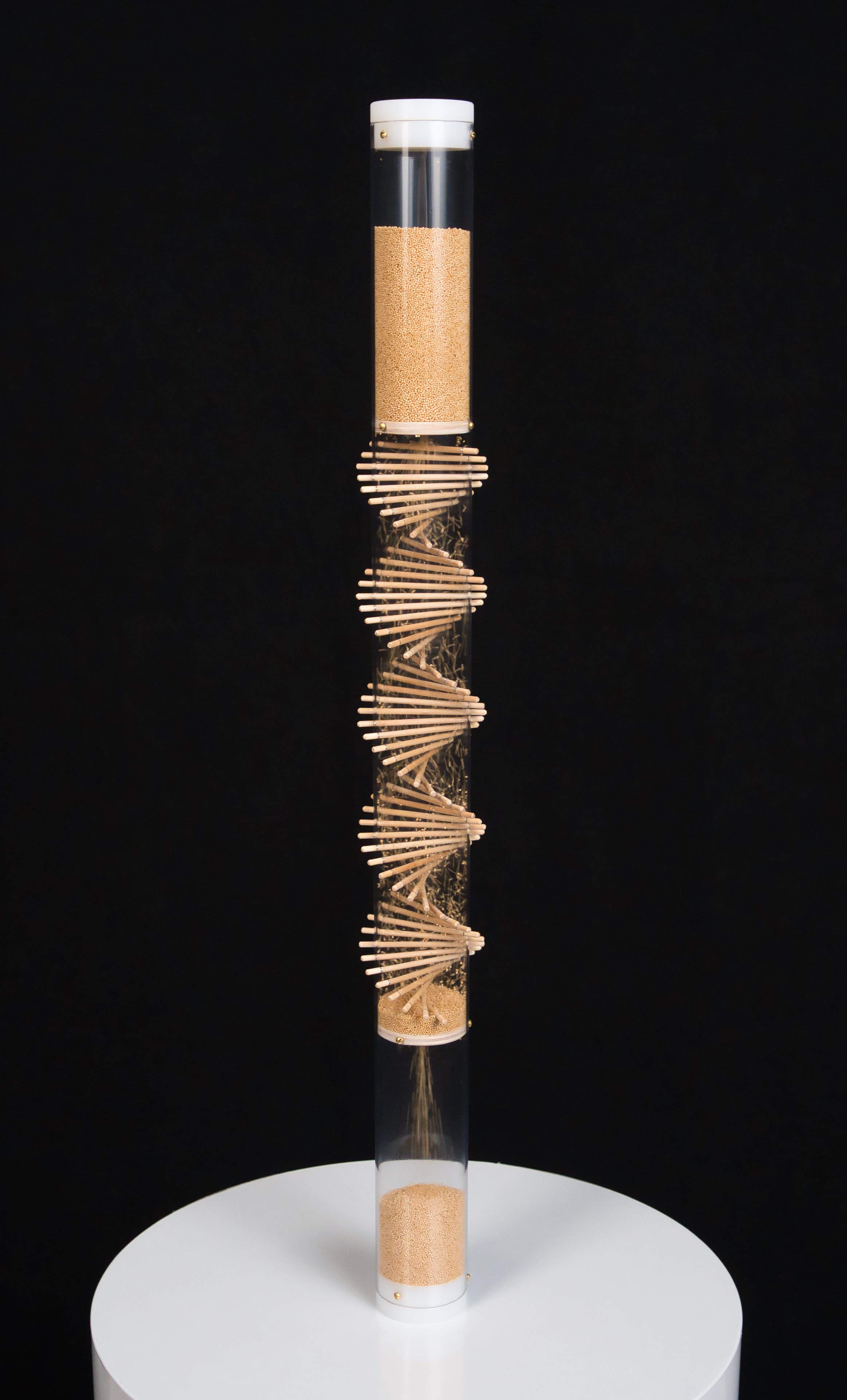 Small Spiral Sounds® Rainstick – Amaranth – Gentle Sound — image 3
