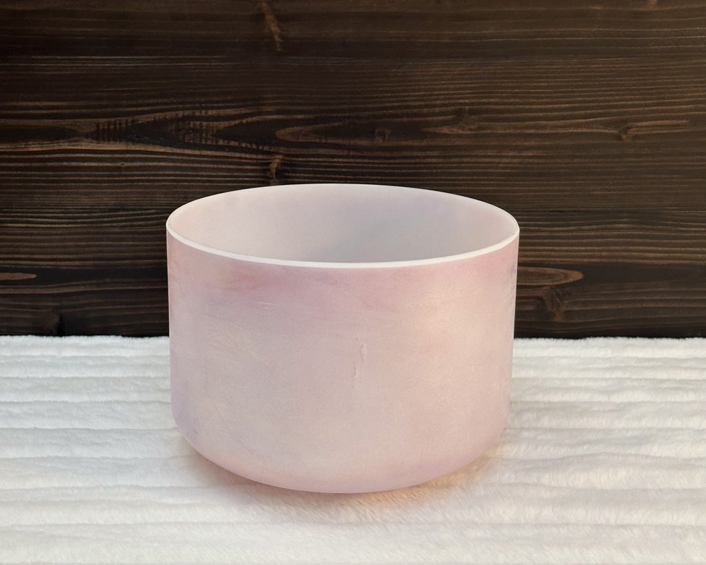 10" B-40 St. Germain Sky Frosted Crystal Tones® Alchemy Singing Bowl