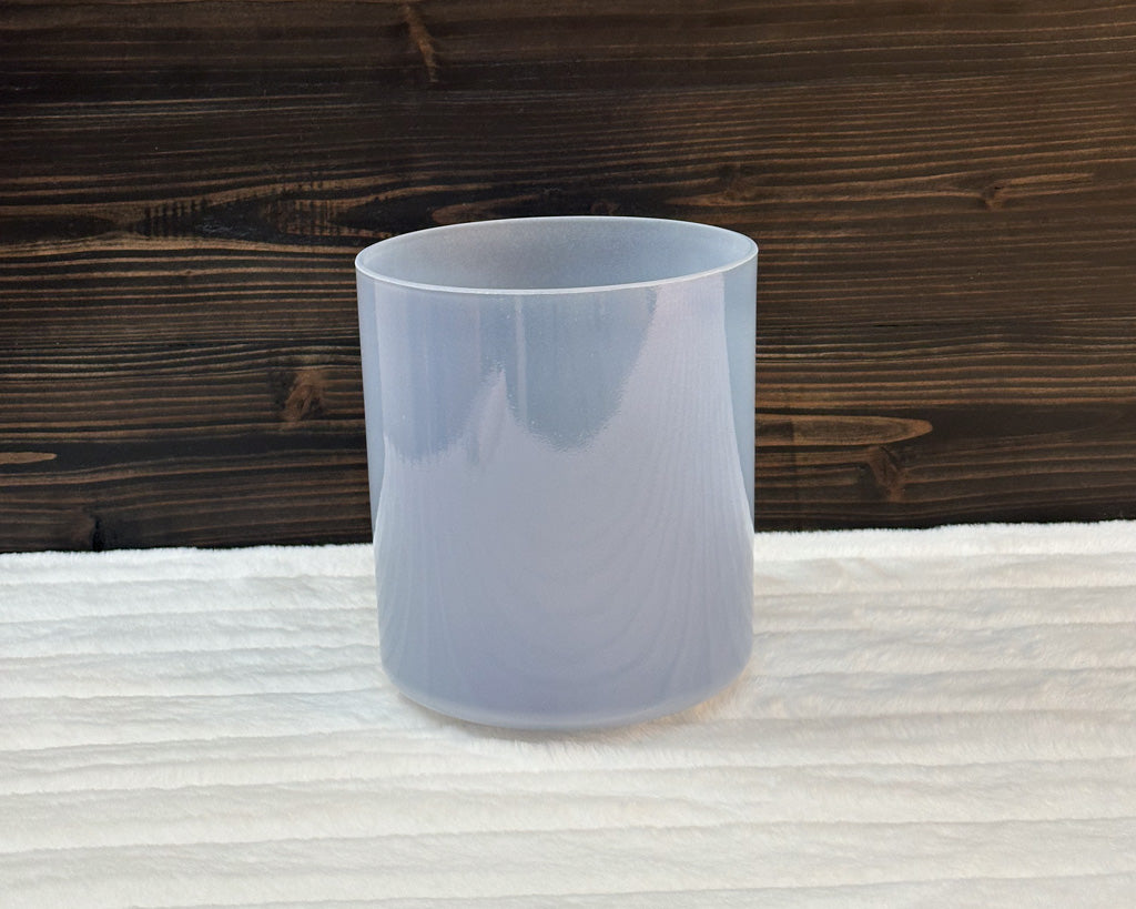 7" F+45 Androgynous Indium Frosted (Inside) Crystal Tones® Alchemy Singing Bowl
