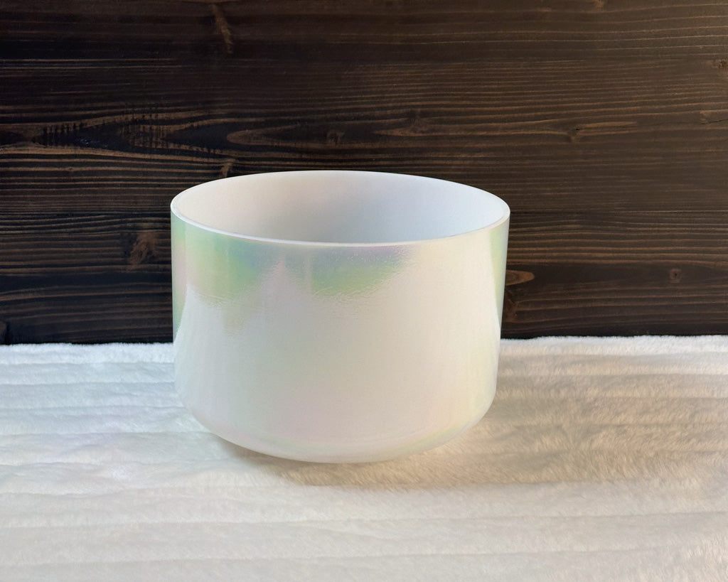 10" D-40 Mother of Platinum Crystal Tones® Alchemy Singing Bowl