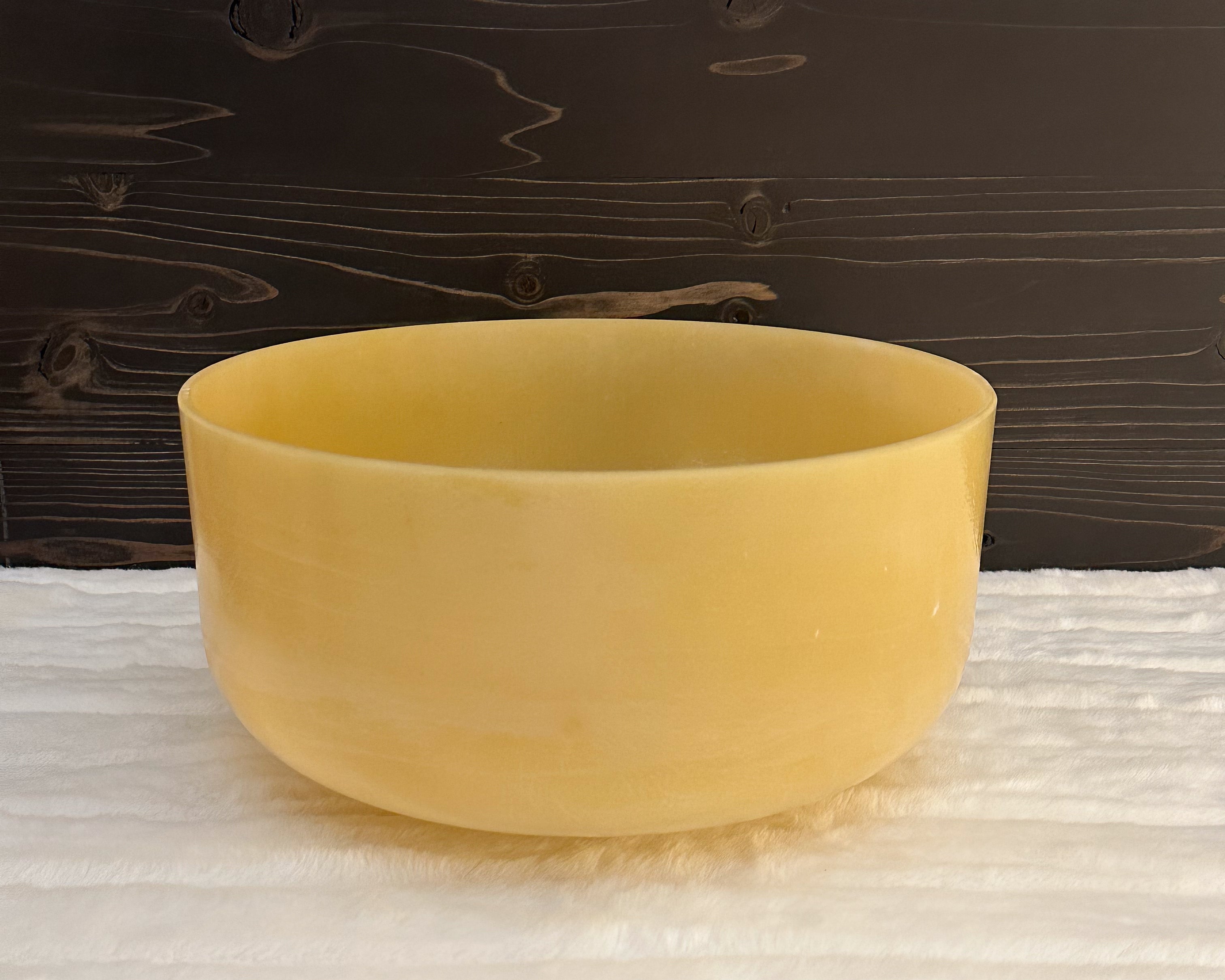 12" C-15 White Alchemy Gold, Palladium (Inside) Bowl Crystal Tones® Alchemy Singing Bowl