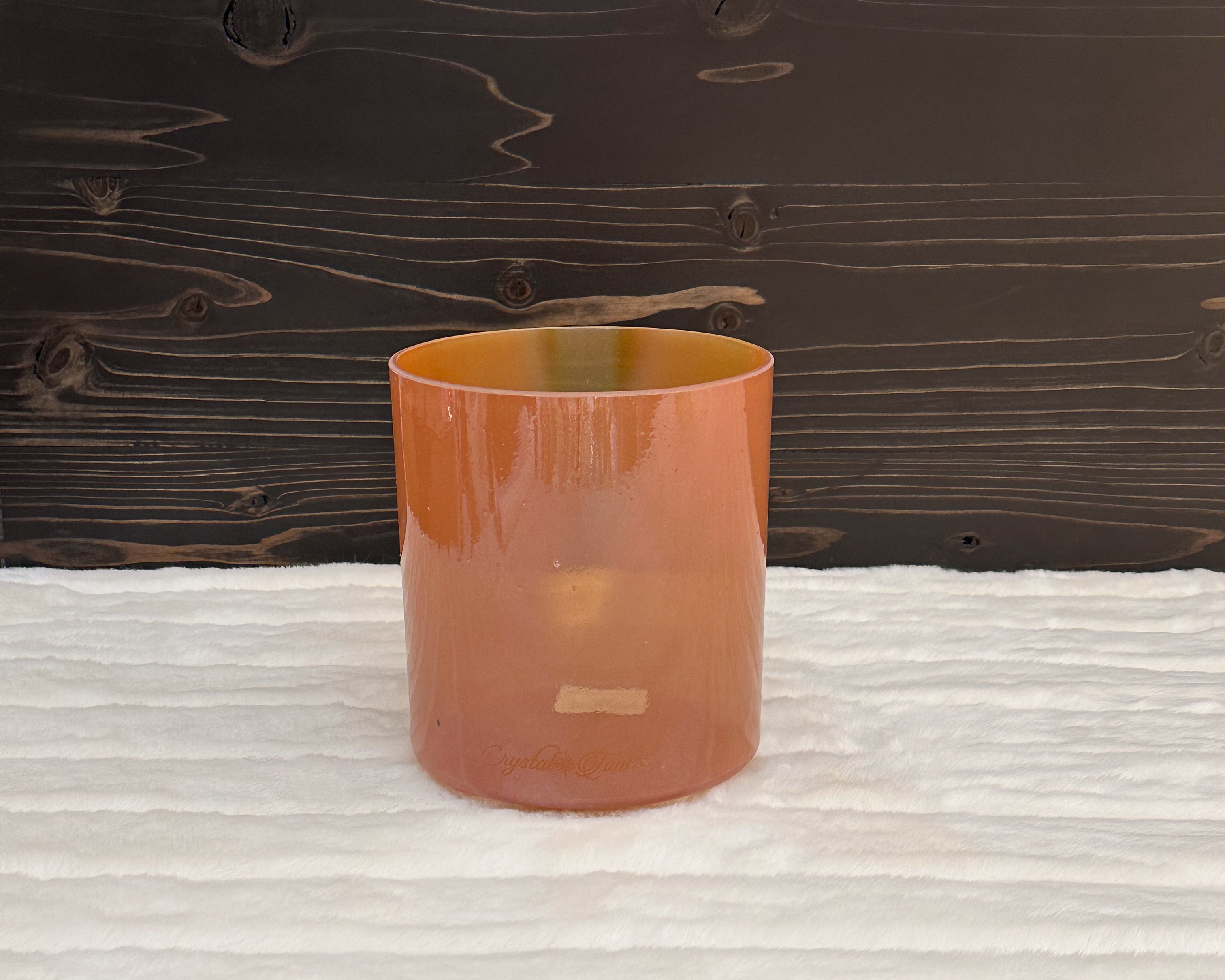 6" B-50 Carnelian, White Light Aura Gold Bowl Crystal Tones® Alchemy Singing Bowl