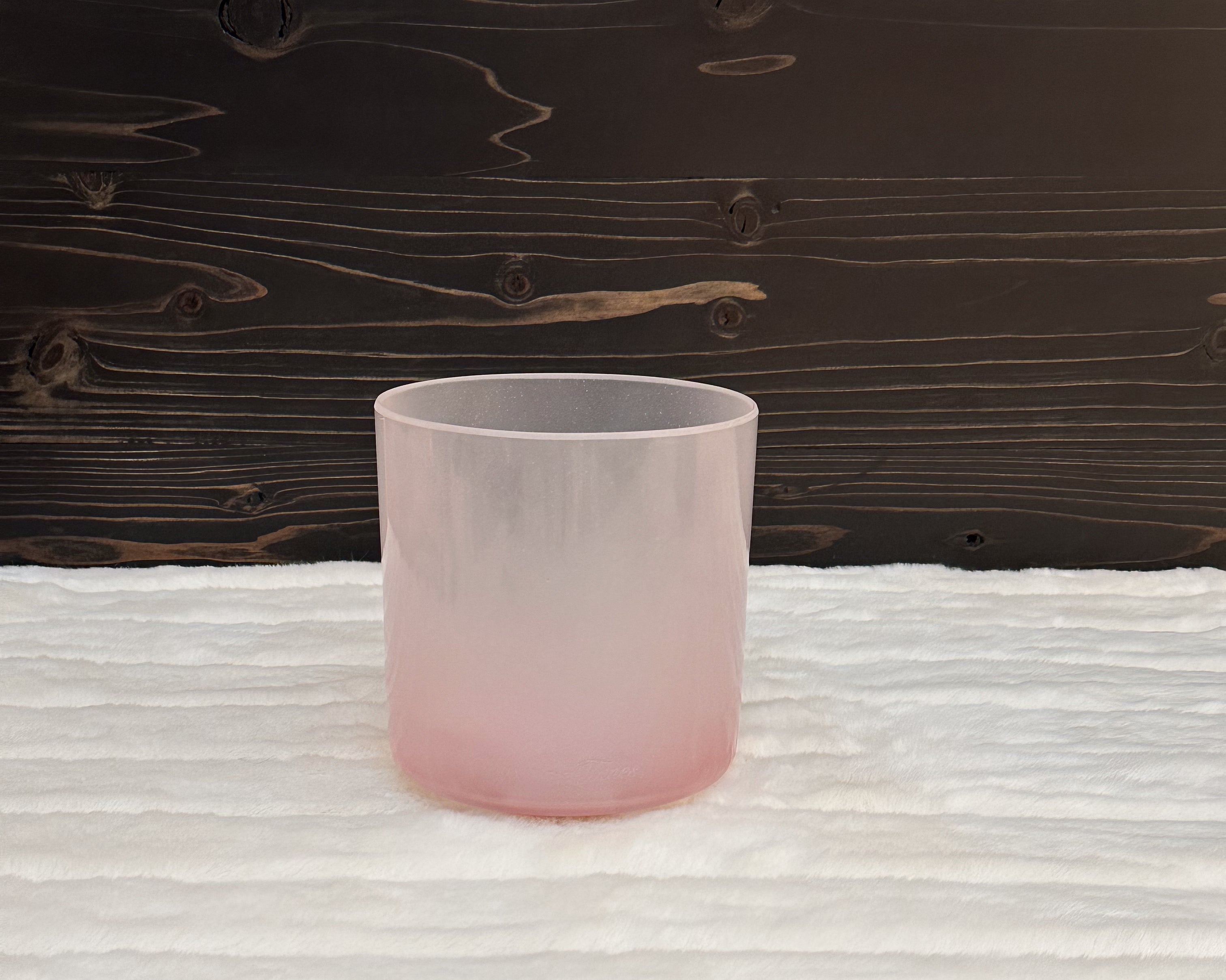 6" F#+40 Pink Aura Gold Frosted Inside Bowl Crystal Tones® Alchemy Singing Bowl