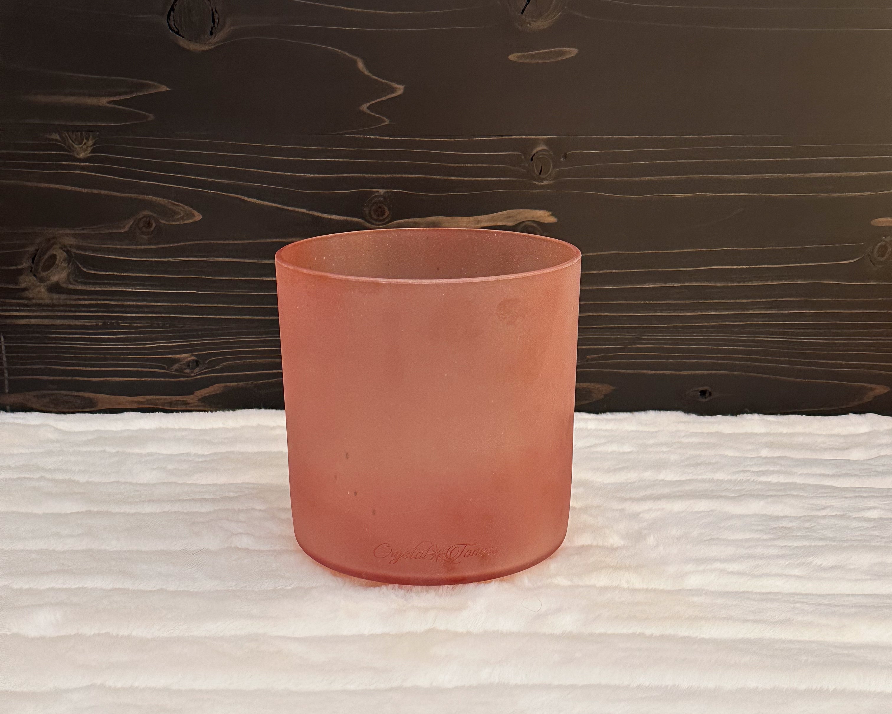 6" A0 Pink Himalayan Salt Bowl Crystal Tones® Alchemy Singing Bowl