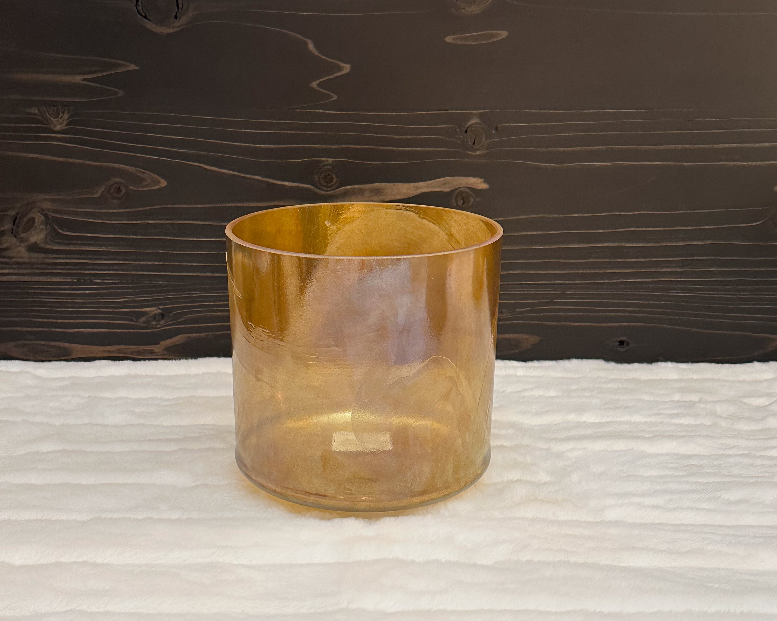 6" A#-35 Azeztulite, Grandmother Supreme, White Light Aura Gold (Inside) Bowl Crystal Tones® Alchemy Singing Bowl