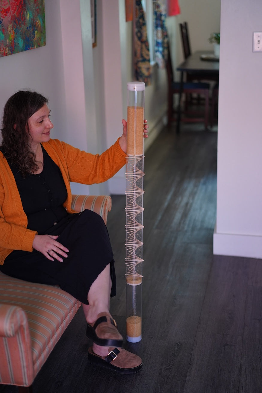 Large Spiral Sounds® Rainstick – Amaranth – Gentle Sound — image 7