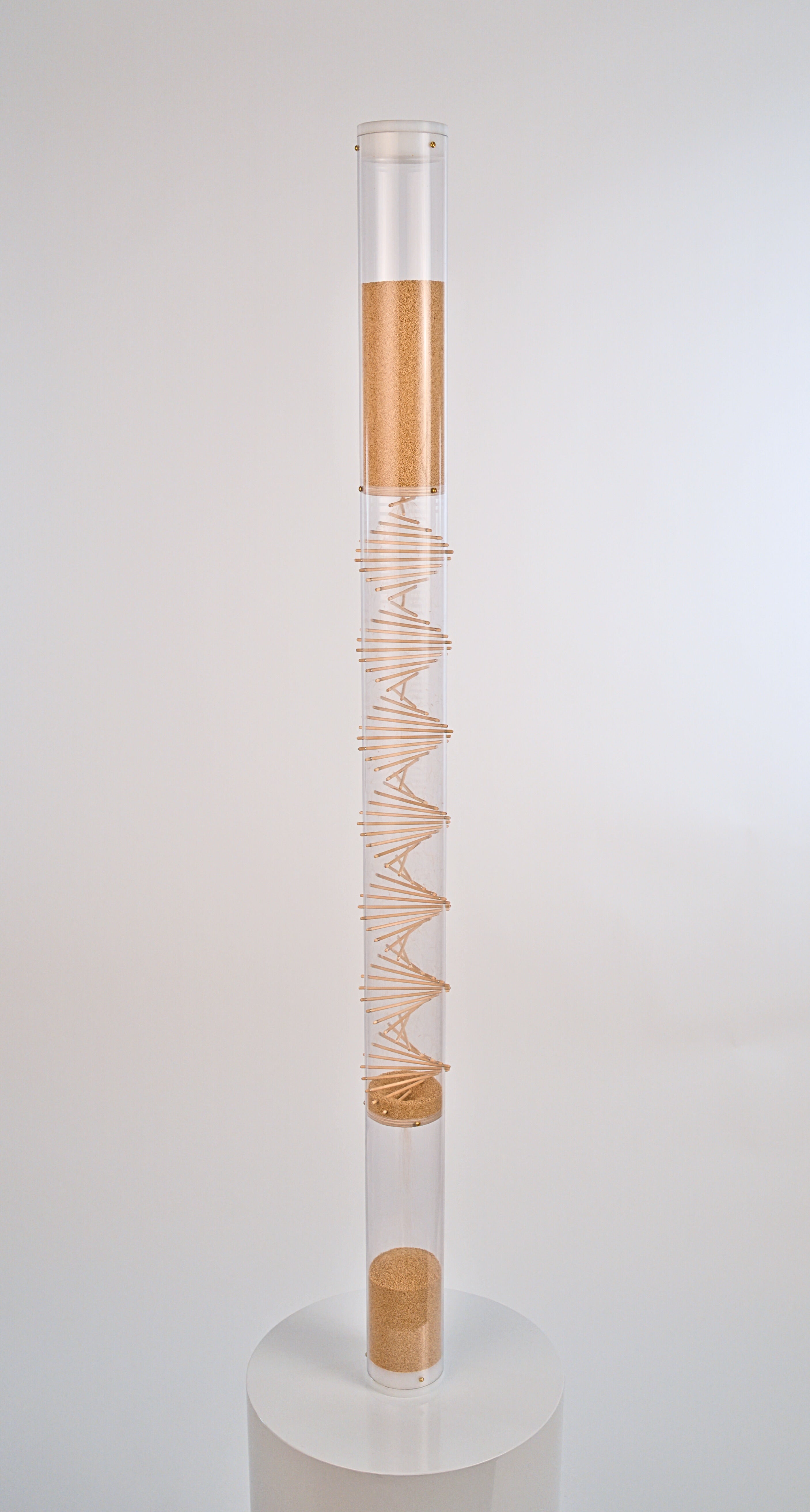 Large Spiral Sounds® Rainstick – Amaranth – Gentle Sound — image 2