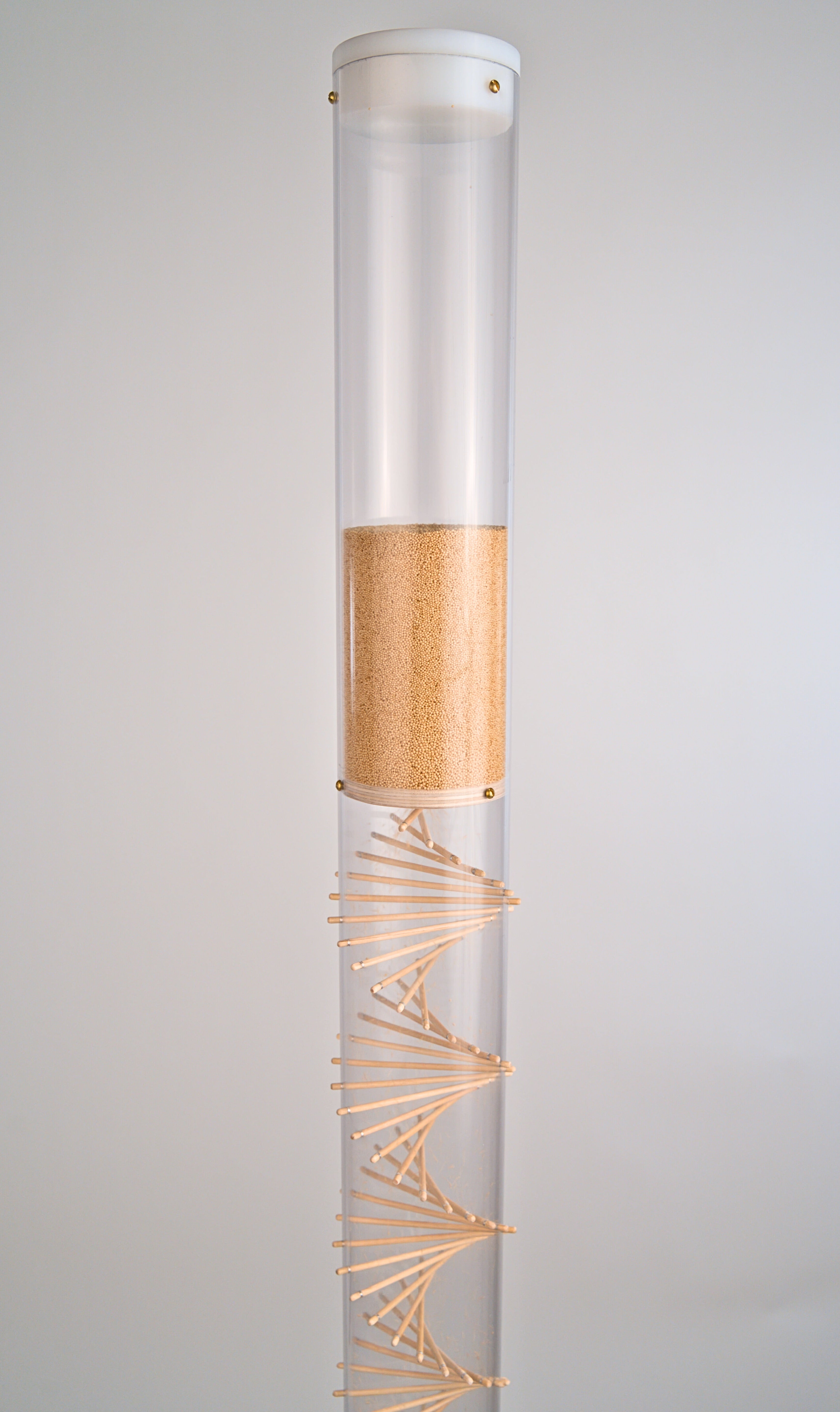 Large Spiral Sounds® Rainstick – Amaranth – Gentle Sound — image 3