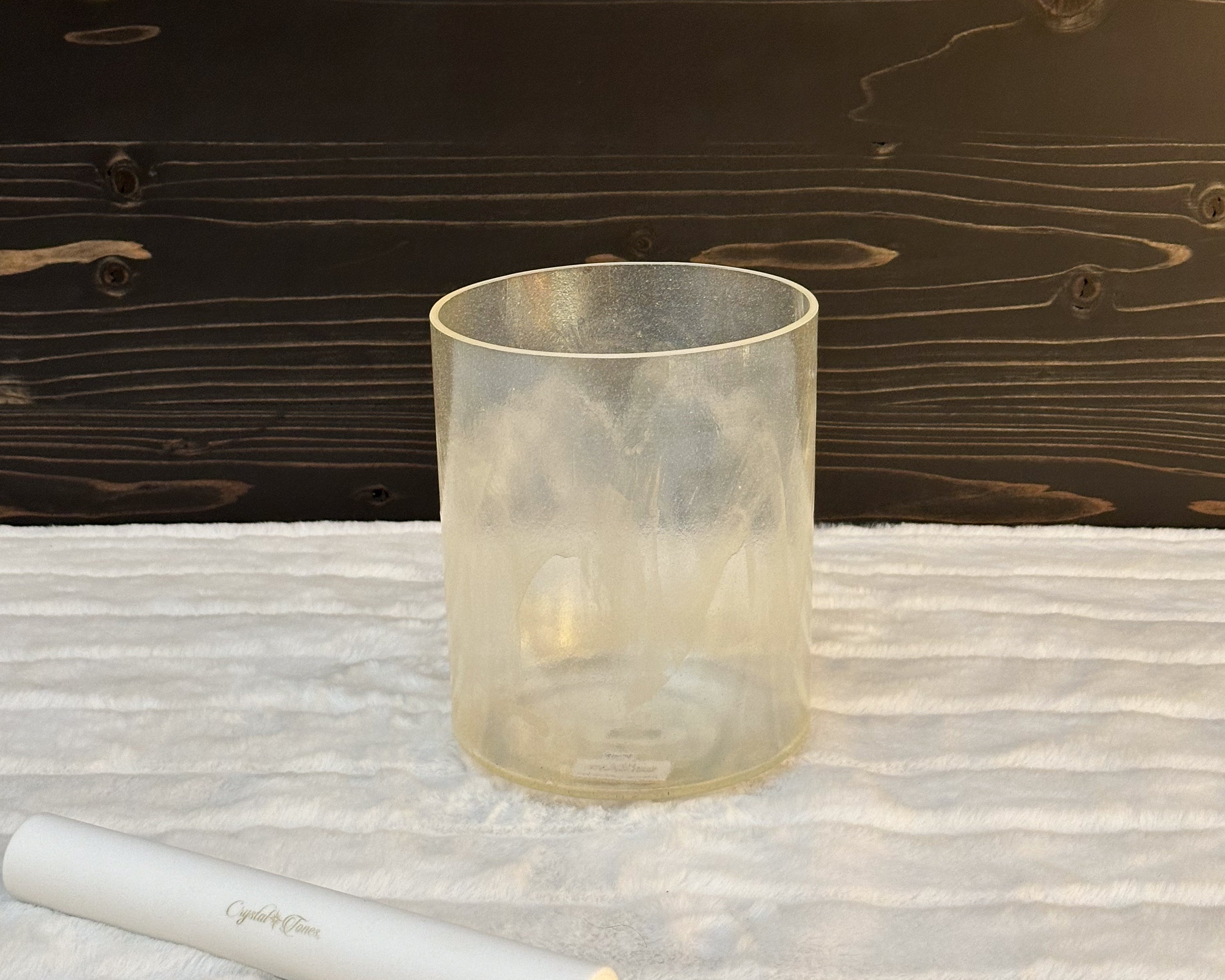 6" A-35 Azeztulite, Lemon Aura Gold Crystal Tones® Alchemy Singing Bowl