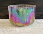 12" E-15 Super 7, Platinum, Frosted Rim Inside Crystal Tones® Alchemy Singing Bowl