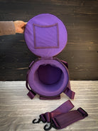 8” Single Stack Purple Ballistic Case by Crystal Tones®, Crystal Tones® Alchemy Crystal Singing Bowls®