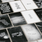 A spread of Arcana Cordis oracle cards