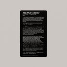 Arcana Cordis information card describing the deck
