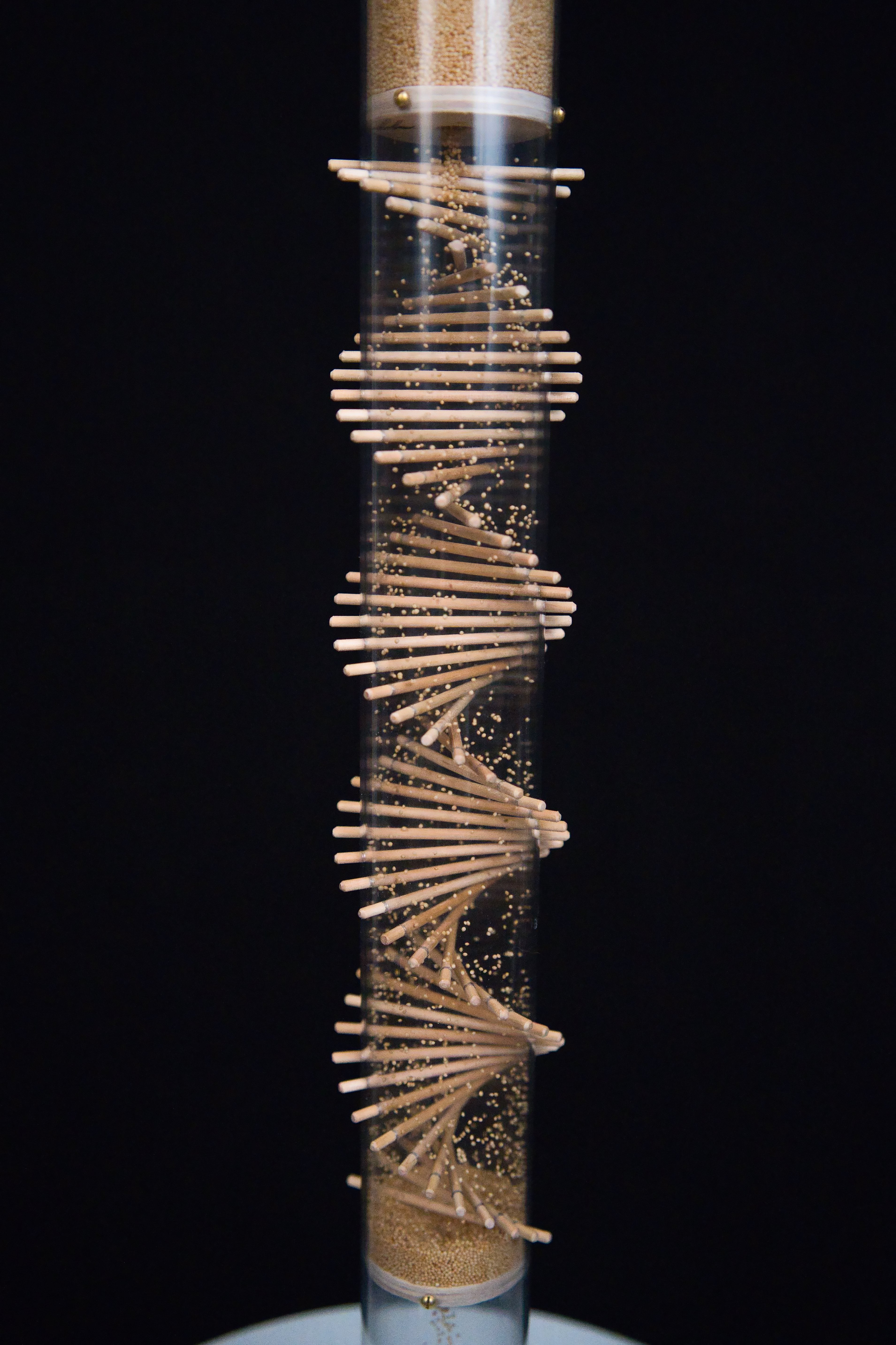 Small Spiral Sounds® Rainstick – Amaranth – Gentle Sound — image 4