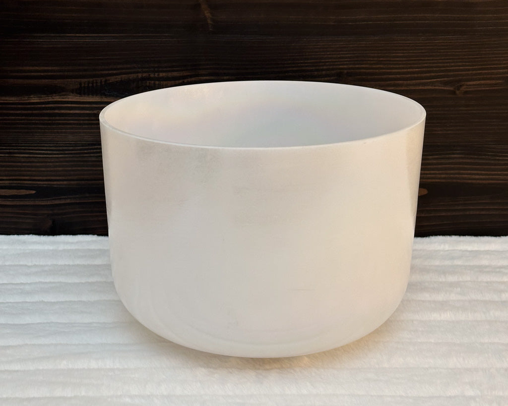 12" E+20 White Light Angel Gold, Platinum (Inside) Crystal Tones® Alchemy Singing Bowl