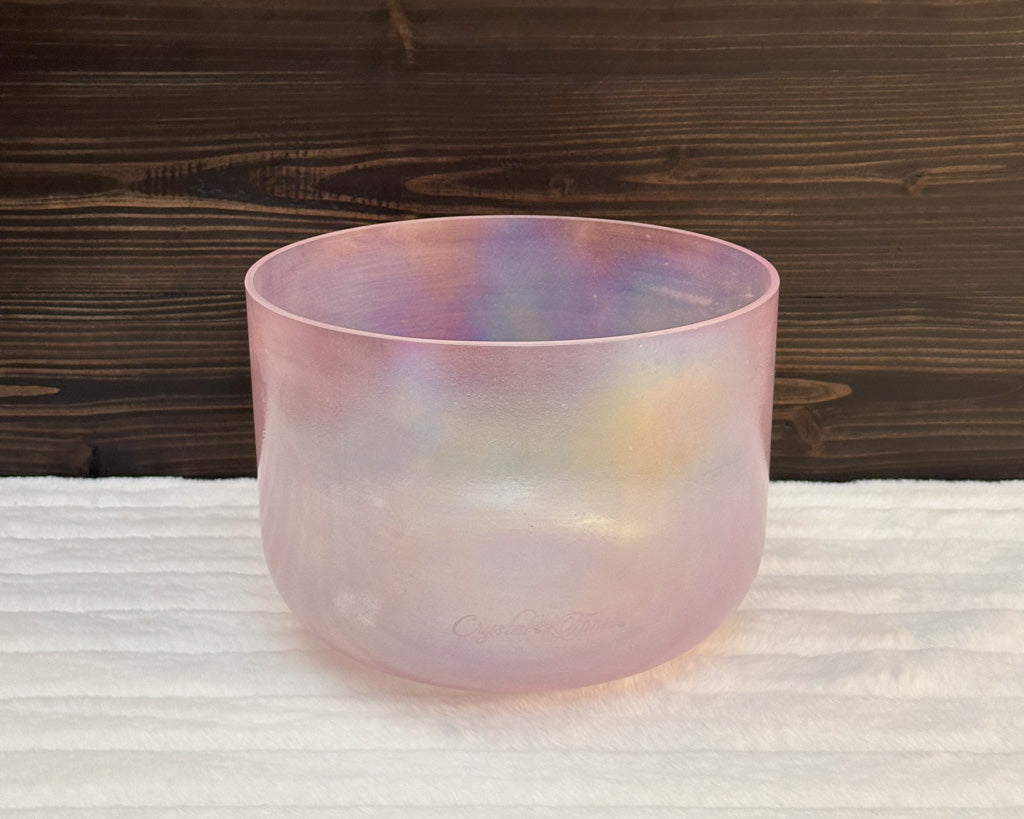 10" G#+45 Great Salt Lake Salt, Violet Flame Aura Crystal Tones® Alchemy Singing Bowl