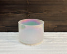 8" F+40 Platinum Frosted (Inside) Crystal Tones® Alchemy Singing Bowl