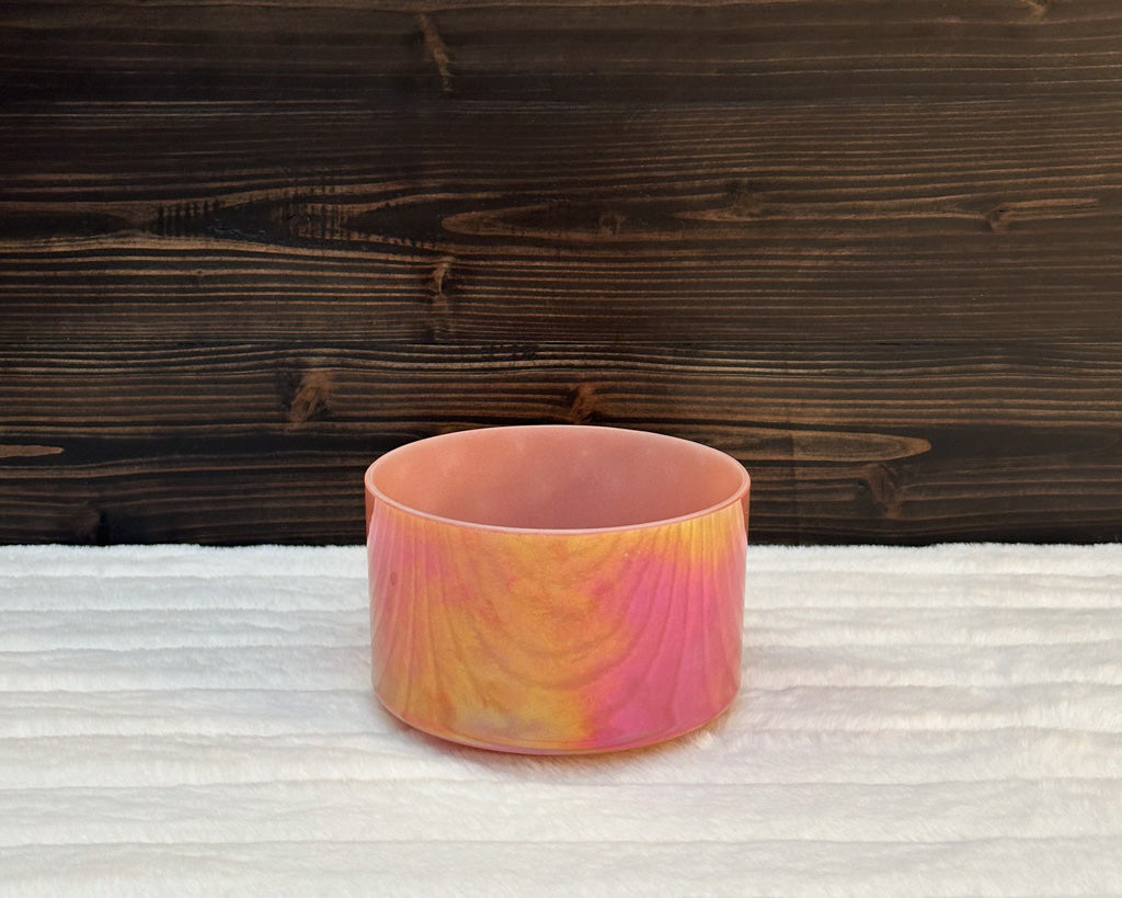 7" A#+15 Rose Quartz, Platinum Crystal Tones® Alchemy Singing Bowl