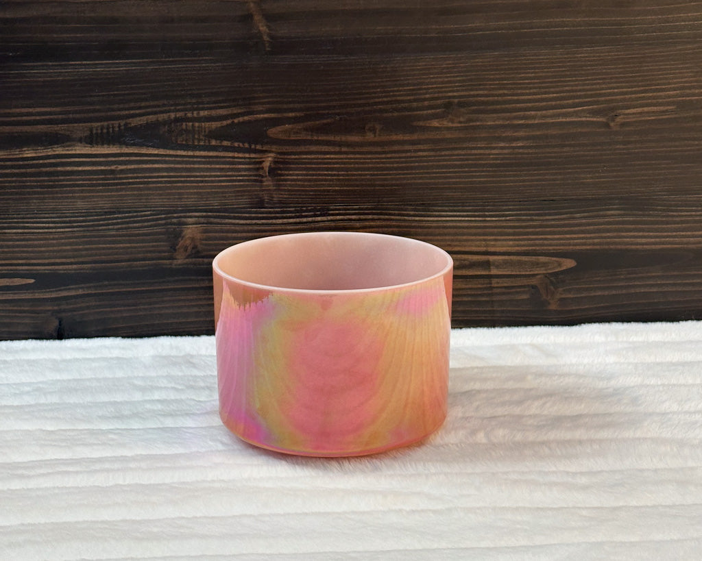 7" G#+15 Rose Quartz, Platinum Crystal Tones® Alchemy Singing Bowl