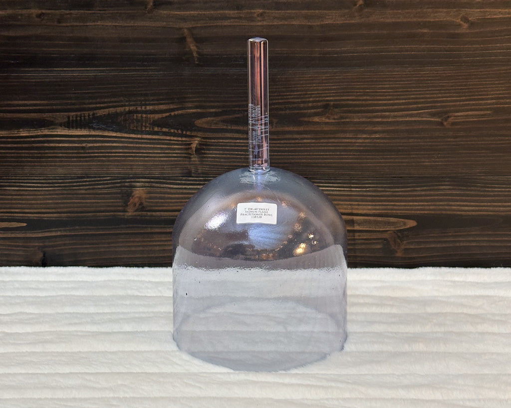 7" D#+40 Violet Indium Flame Practitioner Crystal Tones® Alchemy Singing Bowl