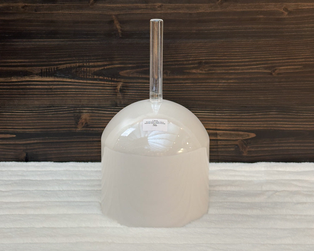 7" D#-45 White Light Angel Gold Frosted (Inside) Practitioner Crystal Tones® Alchemy Singing Bowl