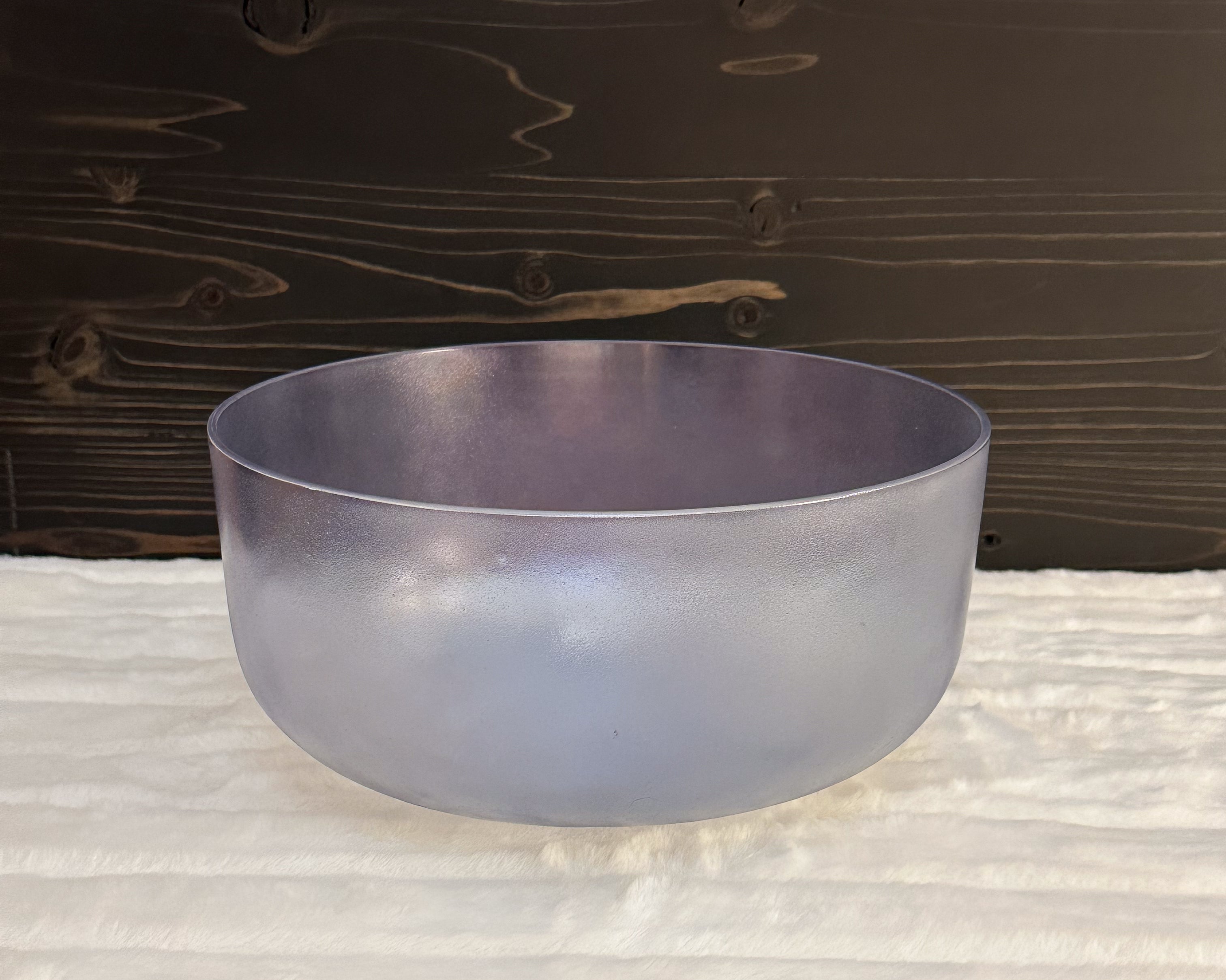 12" F+35 advance Selenite, Androgynous Indium Bowl Crystal Tones® Alchemy Singing Bowl