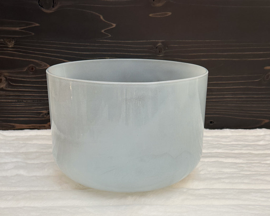 10" G#-5 Moldavite Frosted (Inside) Transcendent Bowl Crystal Tones® Alchemy Singing Bowl