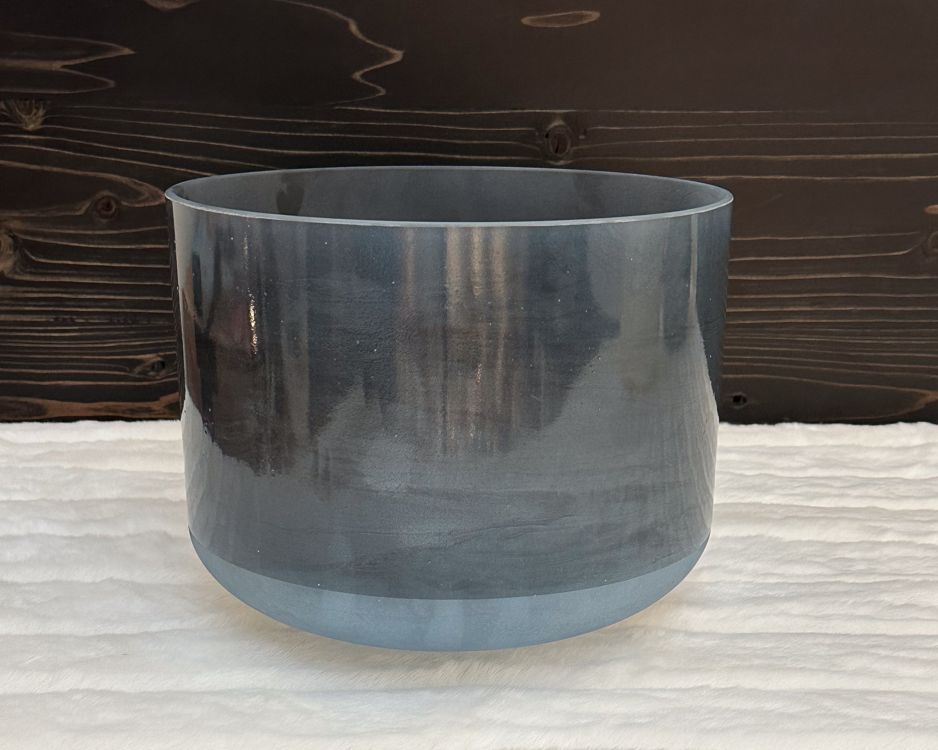 10" C+40 Celestite Frosted Inside, Frosted Base Bowl Crystal Tones® Alchemy Singing Bowl