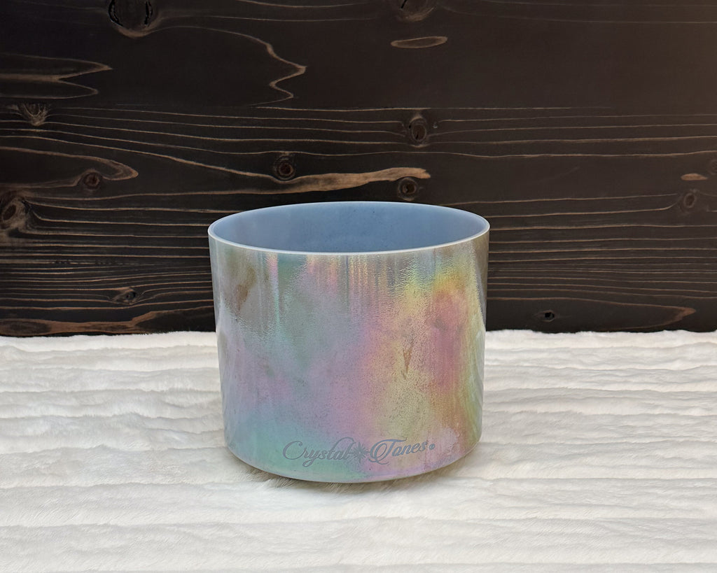 8" F#-10 Mt. Shasta Serpentine Bowl Crystal Tones® Alchemy Singing Bowl