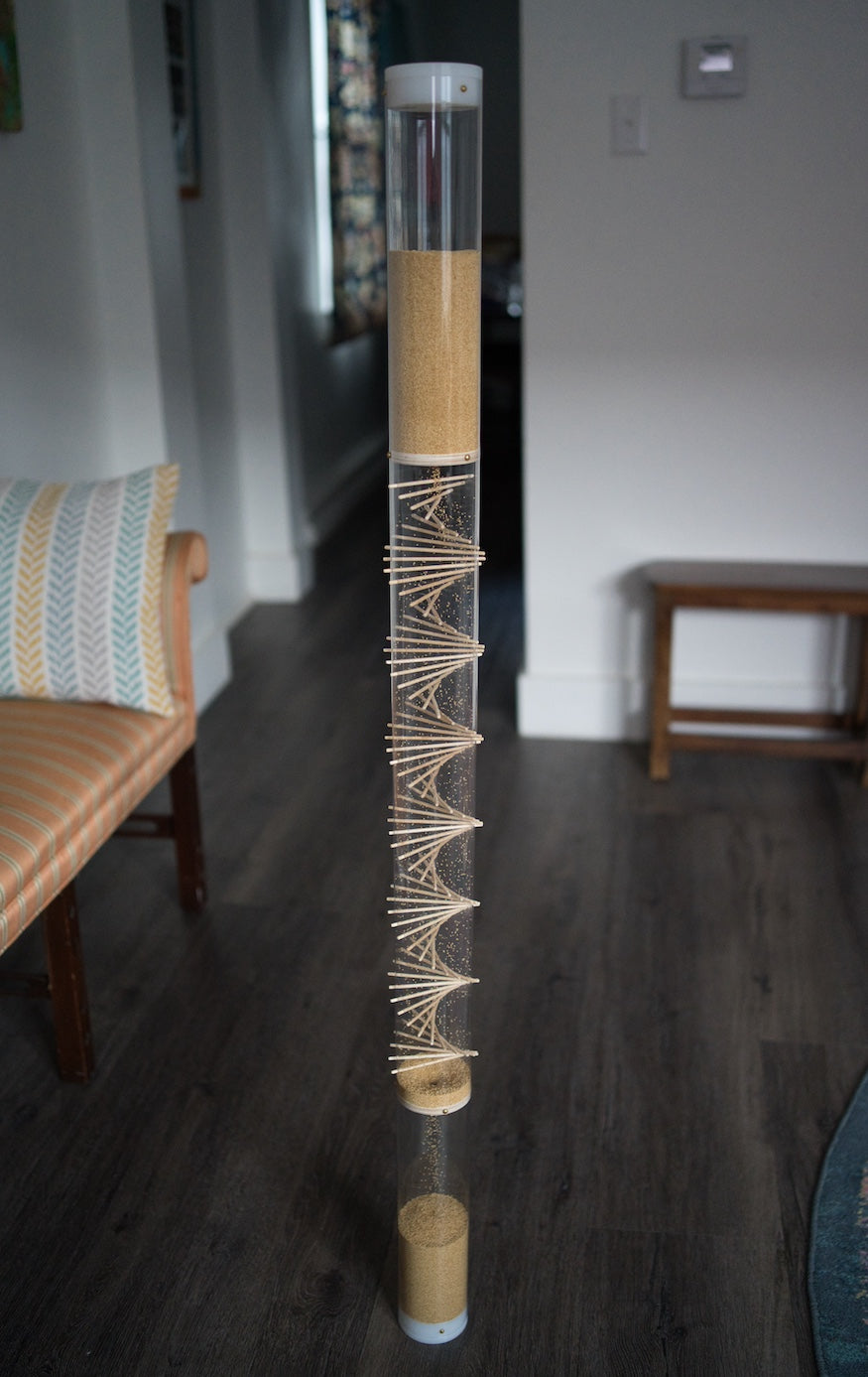 Large Spiral Sounds® Rainstick – Amaranth – Gentle Sound — image 6