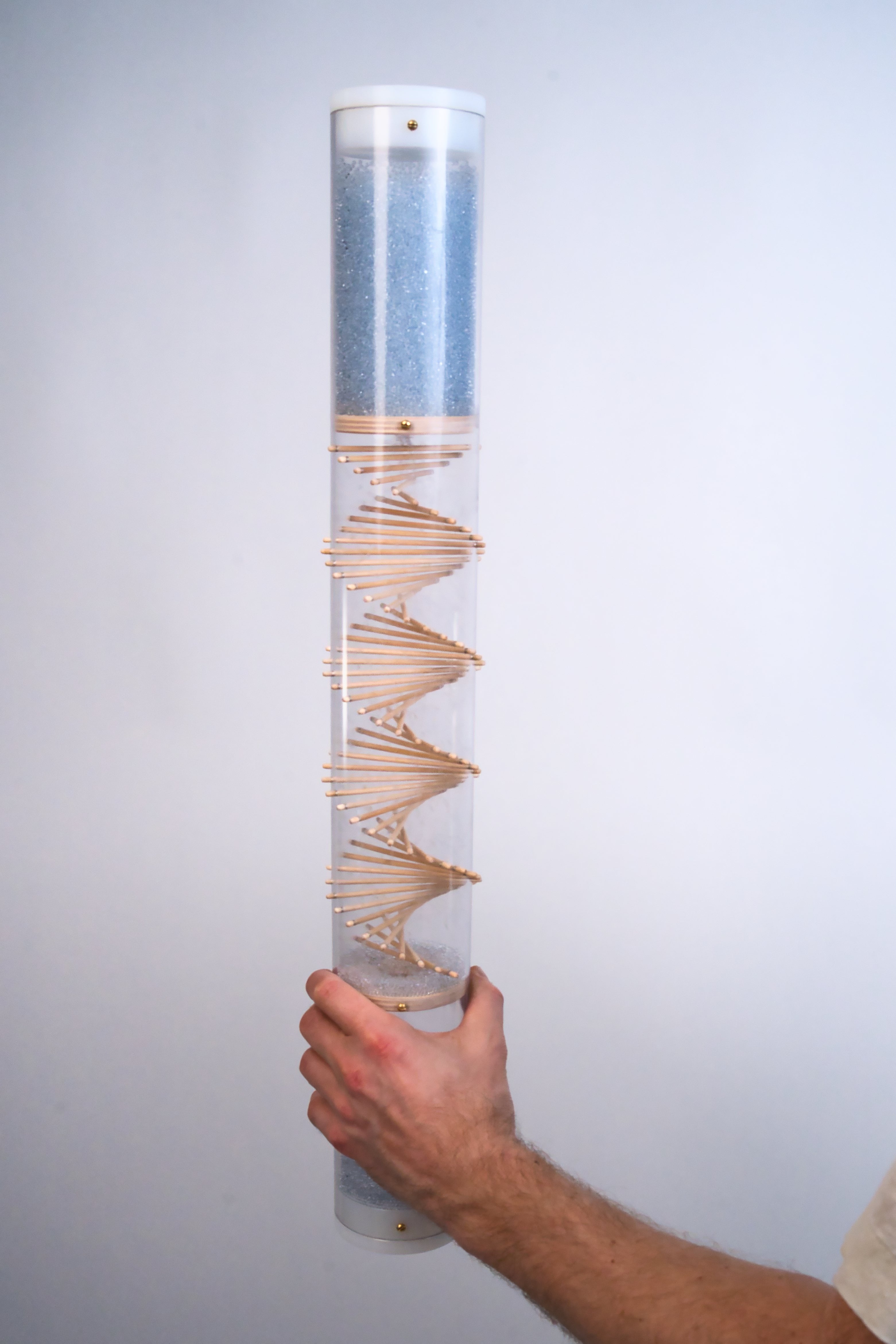 Midway Spiral Sounds® Rainstick – Crystalline Glass Beads – Loud Rain Sound — image 4