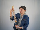 Small Spiral Sounds® Rainstick – Amaranth – Gentle Sound — image 7