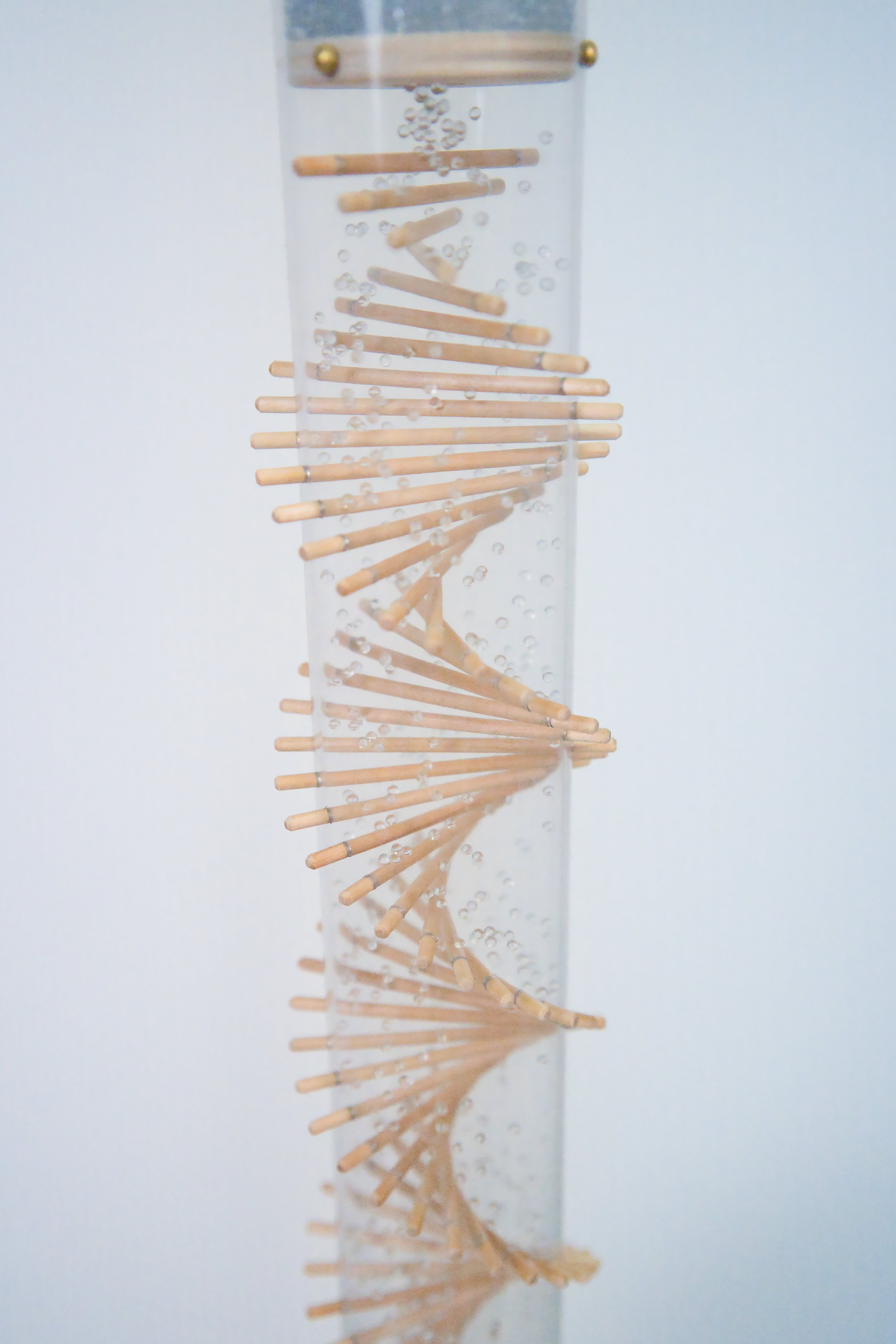 Small Spiral Sounds® Rainstick – Crystalline Glass Beads – Loud Rain Sound — image 2
