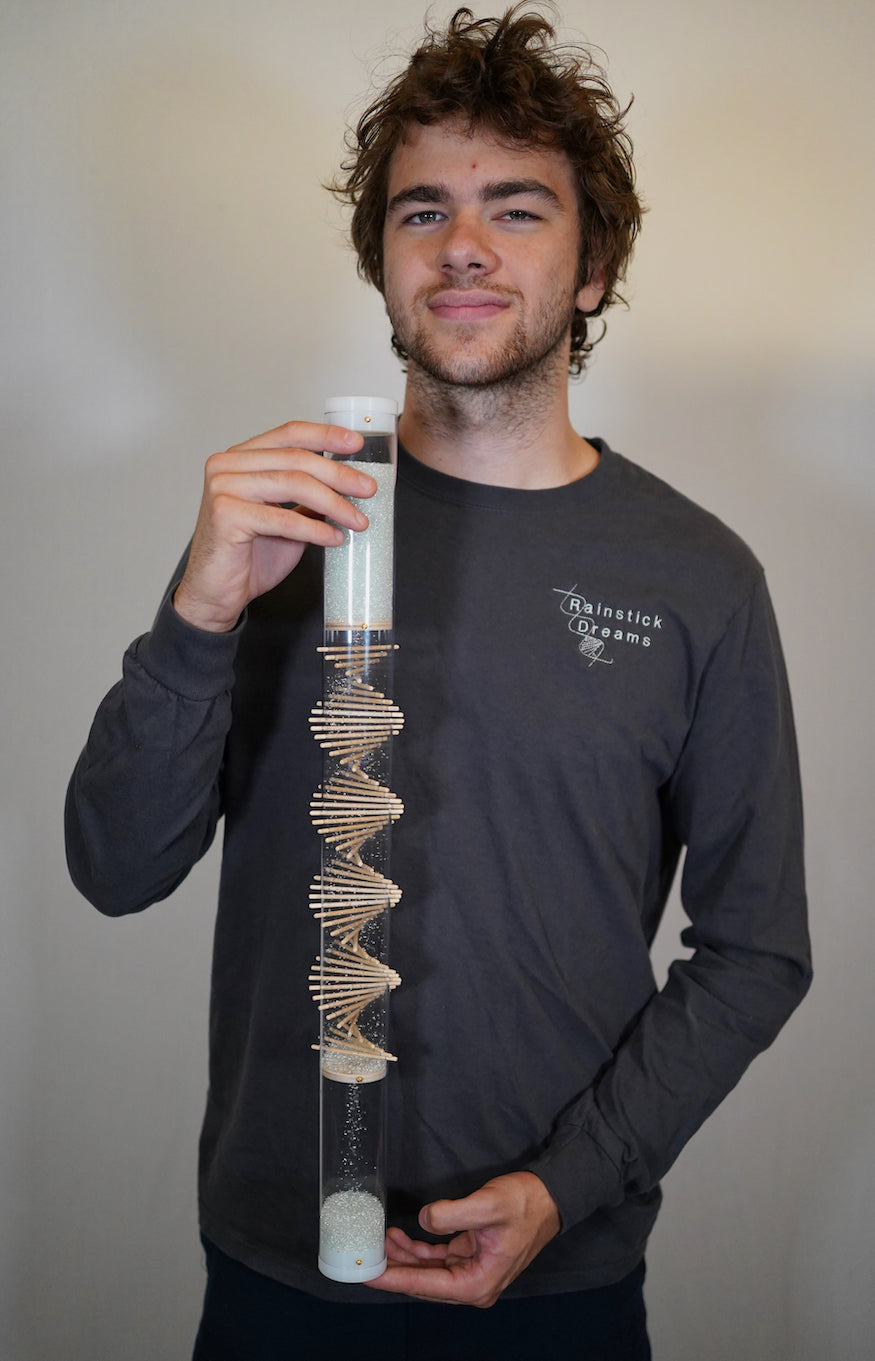 Small Spiral Sounds® Rainstick – Glass Microbeads – Medium Rain Sound — image 3