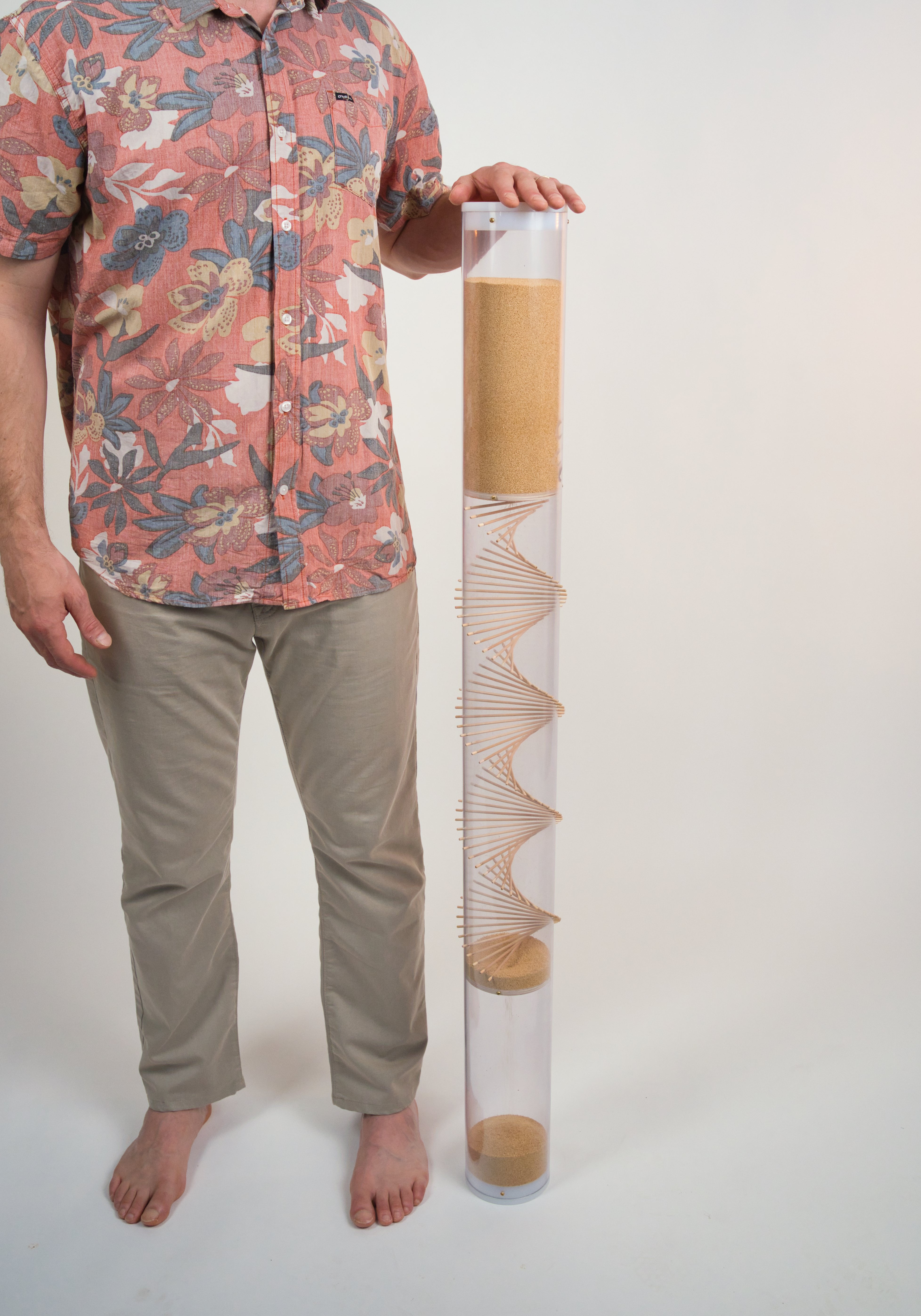 Extra Large Spiral Sounds® Rainstick – Amaranth – Gentle Sound — image 9